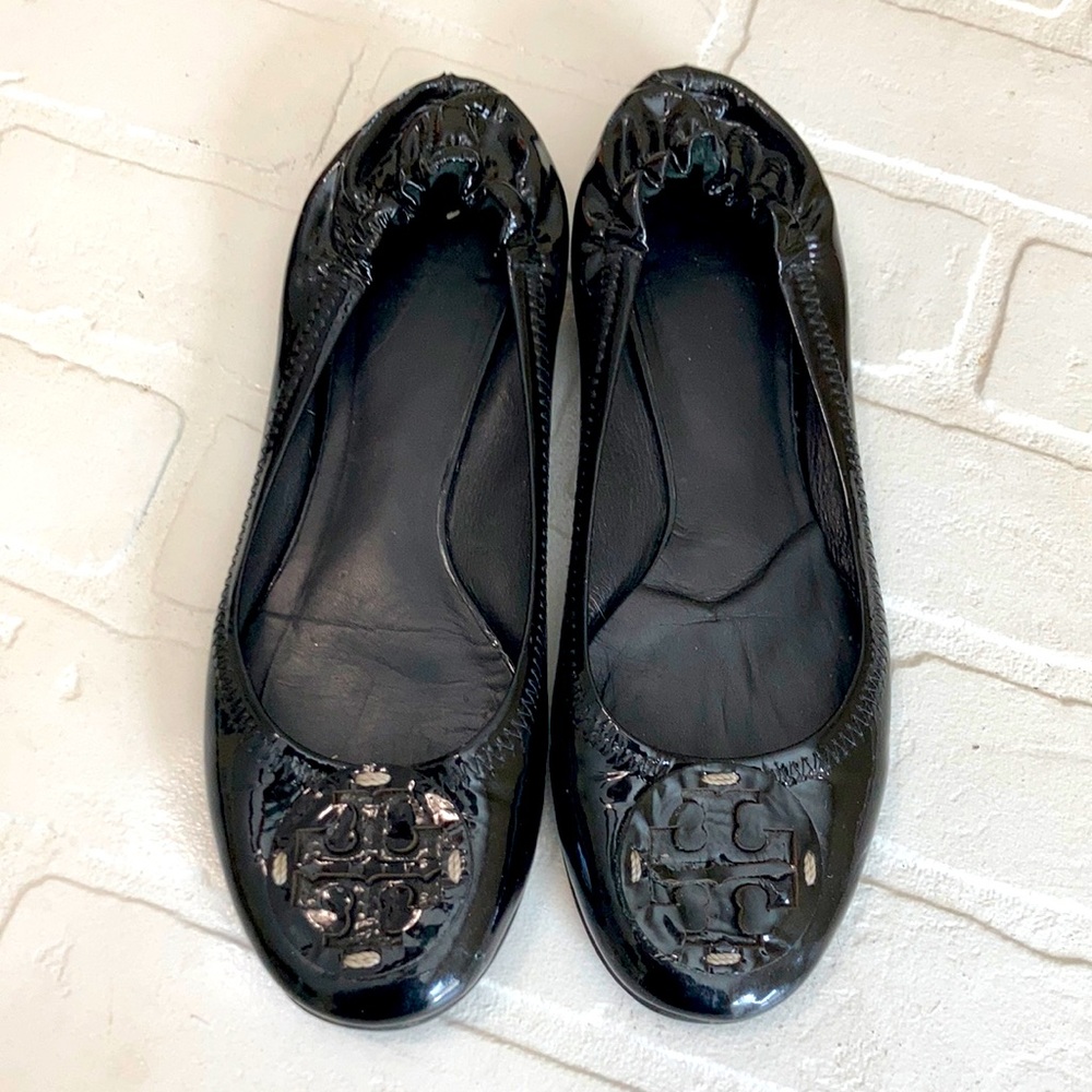 Tory Burch Black Flats Size 8.5